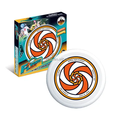 White PE Flying Disc Professional Flying Ring Personalized Logo Disk Toy Outdoor Sport Game