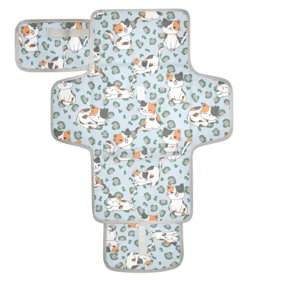 Custom Cute Newborn Extended Baby Mat Portable Diaper Changing Pad/Mat Waterproof Travel Changing Station Made of Polyester