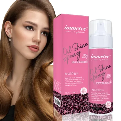 Hair Spray Smoothing Detangler Organic Tea Oil Nourishing Anti Frizz Silkening Mist Hair Spray Private Label