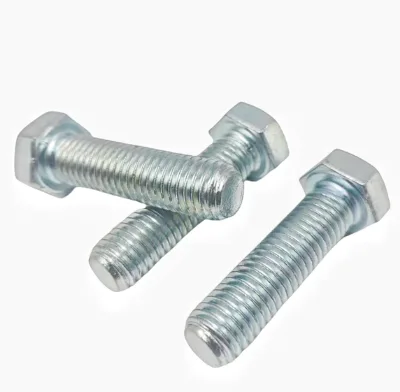 DIN933 M6-M30 Carbon Steel Galvanized Hexagonal Head Screw, TV Wall Mounted Lock Head Screw, Handan Wangsheng Brand