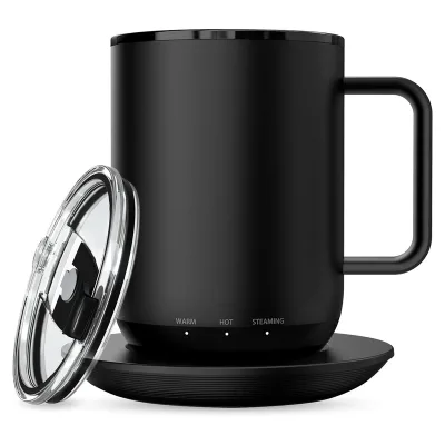 Temperature Control Smart Mug App Temperature Control Smart Drinkware 4-hr Battery Life Warmer Wireless Heated Coffee Cup