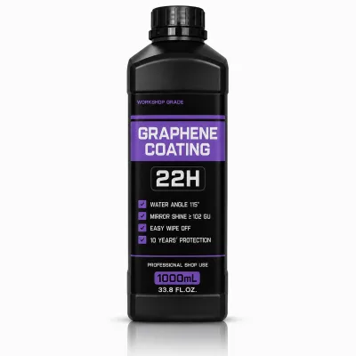 GRAPHENE COATING 22H 1000ml 115. Water Angle Mirror Shine 102GU Easy Wipe 10 Year Professional Paint Sealant