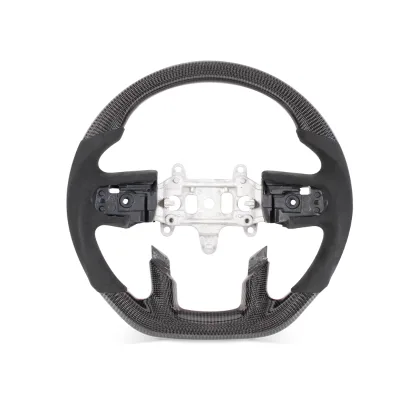 Personalized Customization Black Carbon Fiber Dodge Ram Trx Steering Wheel for Dodge Ram Trx Steering Wheel
