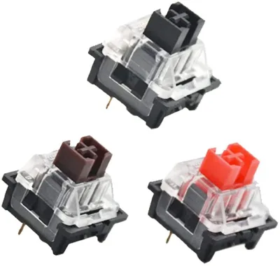 Gaote Blue Red Black 3 Pin DIY Replaceable Mechanical Key Switches Outemu Switches