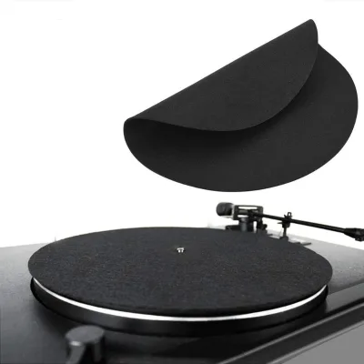 cheap Anti-static Customized Record Mat Printed Logo Felt Slipmat