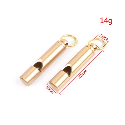 Life Saving Whistle With Ring Whistle With Ring Safety Emergency Survival Escape Training Durable Brass Outdoor Whistle