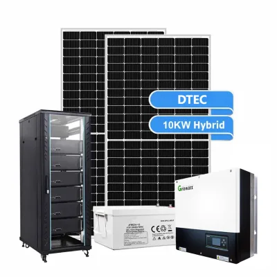 Dtec 10kw 20kw Solar Power System With Lithium Battery Hybrid 20kw Solar Panel System for Home With Battery Included