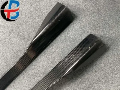 For BMW F87 M2 M2C MK Style Dry Carbon Fiber Car Side Skirts Bumper