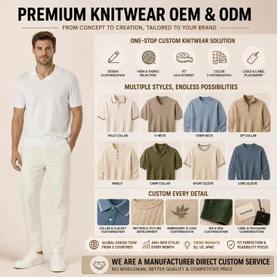 FNJIA Custom Custom Men's Short Sleeve Knitted Polo Shirt 100% Cotton Mens Knitwear for Summer Business Casual