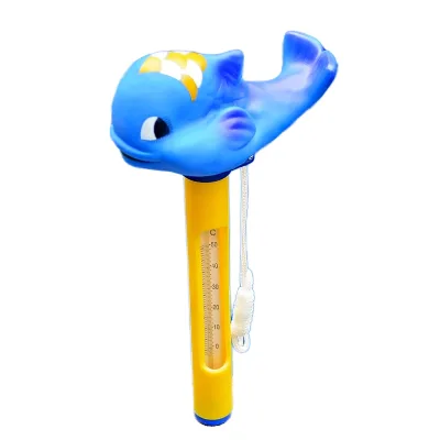 Cartoon Duckling Floating Swimming Pool Thermometer Plastic Hydrotherapy Cleaner for Children and Baby Pools
