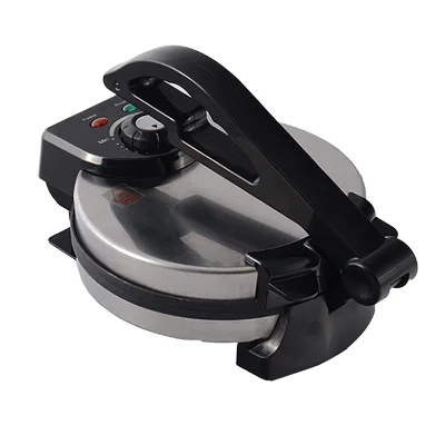 8-Inch Household Crepe Maker Breakfast Grill Stainless Steel Auto-Thermostat Control 1200W Electric Adjustable