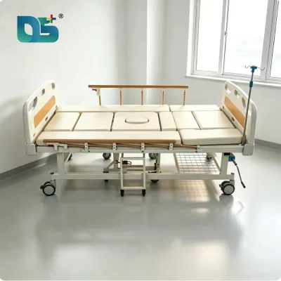Comfortable Automatic Handicap Geriatric Supply by Factory Potty Hole Medical Five Functions Hospital Nursing Bed for Patients