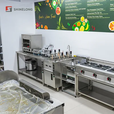 Restaurant Kitchen Equipment Combo Stainless Steel Cooking Set Multifunctional Catering Supplies for Hotel Bistro