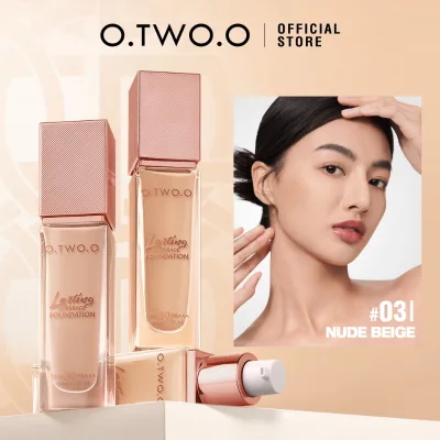 O.TWO.O High Quality Foundation Liquid Full Cover Long-Lasting Waterproof Makeup Oil-Control Brightening Foundation Concealer