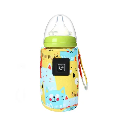 Three-speed Temperature Adjustment Cartoon Milk Warmer for Home and Outdoor Portable Milk Bottle USB Heating Milk Bottle Warmer