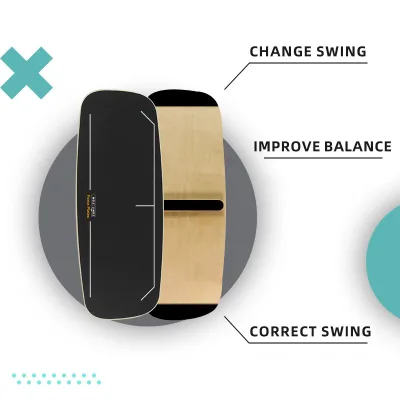 Golf Swing Trainer Pressure Plate Center Gravity Transfer Plate Weight Balance Board for Enhancing Swing Training Aid