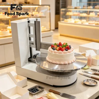 Commercial Electric Cake Machine Turntable Cake Machine Snow Ice Cream Cake Spreading Machine