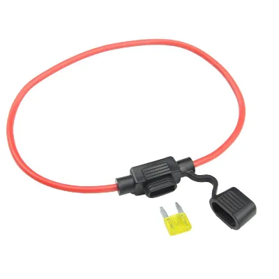Splashproof Inline type 18AWG 16AWG 14AWG 12AWG Wire Mini blade fuse holder