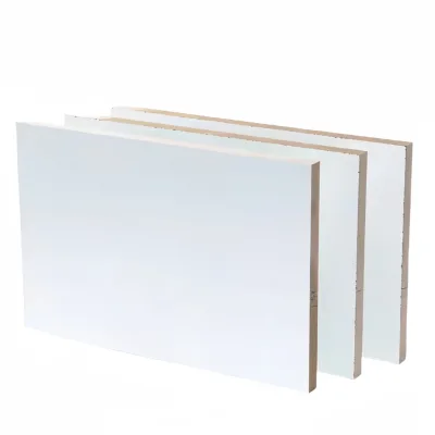 1220x2440mm Double-Sided 18mm White Glossy Melamine MDF Board Indoor Modern Design Style E1/E2 Formaldehyde Furniture Use