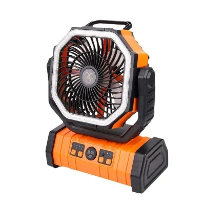 JBD Camping Fan Rechargeable 20000mAh Power Bank 15W 4-Speed Portable with Remote Control