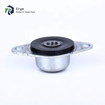 Custom Molded EPDM Rubber Anti Vibration Isolation Mount Rubber Metal Boaded Rubber Mounting Block