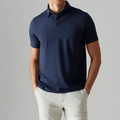 Wholesale Eco Men's Sport for Shirt 100% Polyester Anti-Wrinkle Silk Screen Printed Logo Front Knitted Fabric Short Sleeve