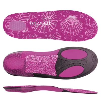 Ideastep  Severe Flat Foot Upgraded Version Orthopedic Insoles for Bow Leg Pu Gel Arch Sports Corrector Orthotic Insoles