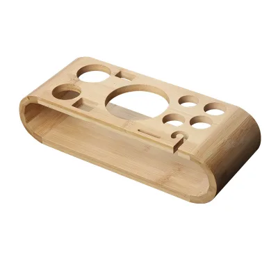 OEM ODM Wholesale Wooden Wine Mixers Rack Bamboo Bar Mixers Storage Rack for Bar Home