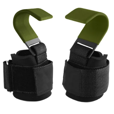 Heavy Duty Lifting Wrist Straps Deadlift Straps Weight Lifting Exercise Gym Weightlifting Powerlifting Hook