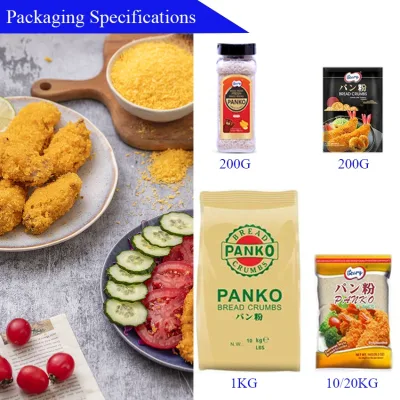 2025 Factory 1000g 10kg 9.08kg 1KG Japanese Bread Crumbs Panko For Horeca Hotel Restaurant Catering