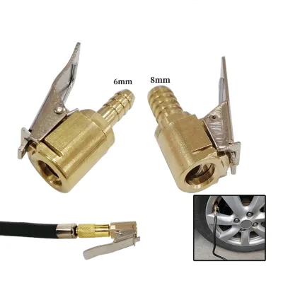 Brass Tyre Valve Air Chuck Connector Tire Air Chucks With Clip