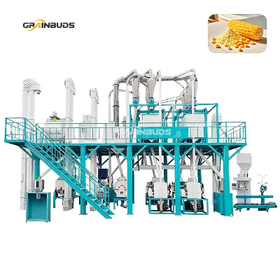 Medium Scale Automatic 30 Tones Maize Grinding Machine New Suite Maize Machine with Engine Motor and Bearing Core Components