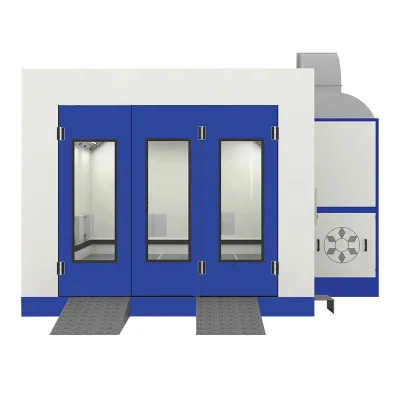Customer Praise Car Spray Booth Electric & Diesel Heating LED Light 32KW 2-Year Warranty YDW Fan ,CE Certification Paint Booth
