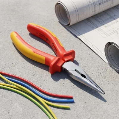 1000V Insulated Long Nose Pliers with VDE
