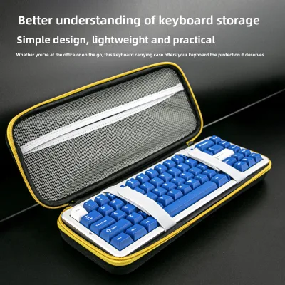 Customizable Mechanical Keyboard Storage case 68-key EVA case Shock-resistant Carrying Handle Hard-shell Digital Gear case