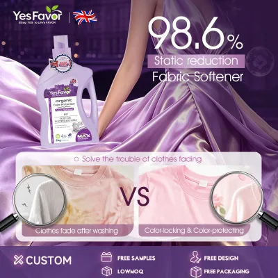 Aojie OEM ODM Disposable Fresh Scent Liquid 2KG Color-Fixing Softener Clothing 15-30% Active Soft Long-Lasting Fragrance 30-Day