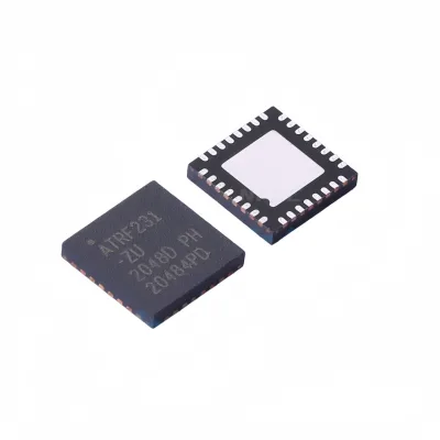 Original AT86RF231-ZUR 2.4GHz RF Transceiver ZigBee 802.15.4 -101dBm 2Mbps SPI QFN-32 in Stock AT86RF231