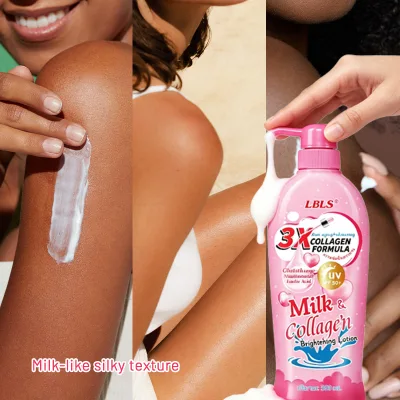 Milk Collagen Tomato Brightening Lotion SPF50 PA++++ Glutathione Niacinamide Body Moisturizer Whitening Dark Skin Silky Smooth