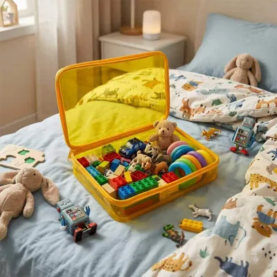 Custom PVC Box Storage Bag Case Cute Transparent Dust-proof Outdoor Figure Display Pouch Bag for Toy Figure Collectors