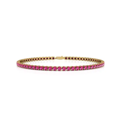 Gold 3mm/4mm Iced Out Diamond Tennis Chain Bracelet Round CZ Stones Hip Hop Jewelry Gift for Men Women Party