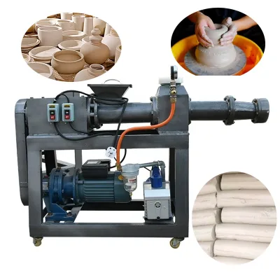 Clay Mixing Kneading Machine Vacuum Pugmill Clay Extruder Clay Brick Making Machine