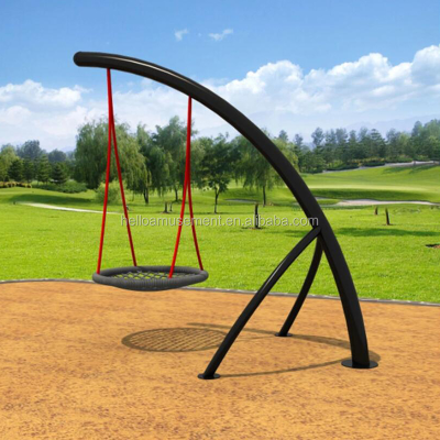Park Swing Outdoor Hanging Swing Outdoor Garden Park Adult Kid Square Chair Nest Rope Swing