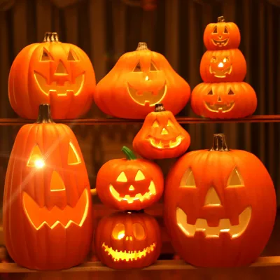 Halloween Pumpkin Shape Lantern for Outdoor Decorations