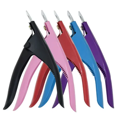 Stainless Steel One Word Scissors Manicure Tool Nail Edge Cutter U-Shaped Nail Clippers