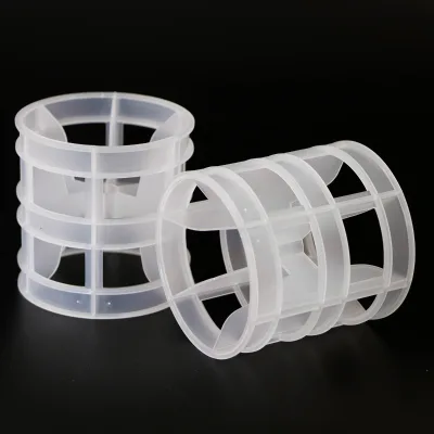 50mm 65mm 76mm 90mm PE Plastic Jet Flow Ring Random Packing for Water Treatment