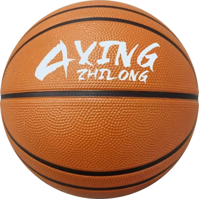 Custom 12 panel High foamed rubber basketball for training size 7 orange sotf touch
