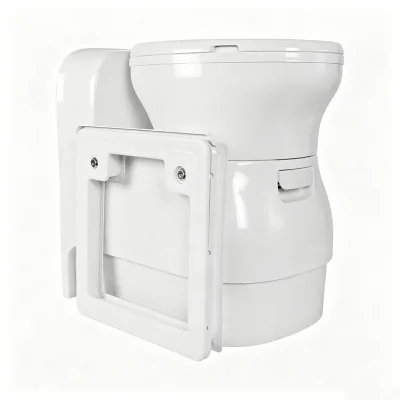 RV Conversion Kits Electric Pull-out RV Toilet 12V 24V Automatic Toilet with Hatch Door for Caravan Motorhome