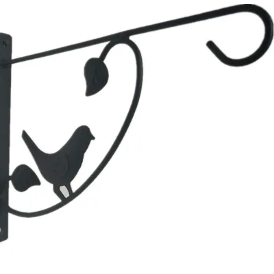 HY198 Outdoor Garden Hanging Plants Bracket Iron Wall Plant Hanging Hook for Bird Feeder