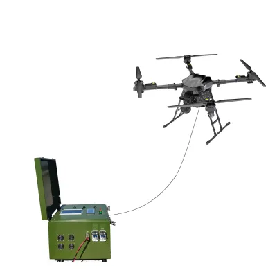 Commercial Tethered Drone with Aerial Lighting Signal Relay for Emergency Rescue Outdoor Disaster & Lighting