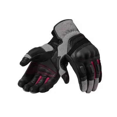 Unisex Breathable Windproof Waterproof Perforated MTB Full Finger Touch Screen Leather Cycling Motocross Gloves